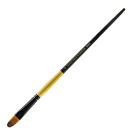 Dynasty Long-Handled Paint Brush 1526FIL, Size 8, Filbert Bristle, Nylon, Multicolor
