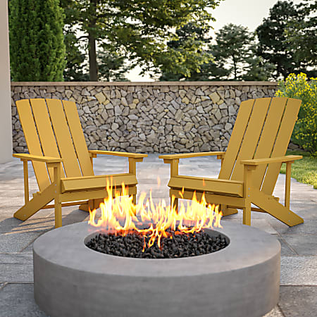 Yellow wood adirondack chair clearance