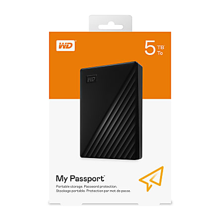 Western Digital My Passport™ Portable HDD, 5TB, Black Western Digital My Passport™ Portable HDD, 5TB, Black