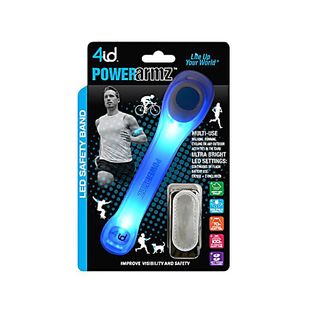 4ID Power Armz LED Arm Band, 8 1/4"H x 5 3/4"W x 1"D, Blue