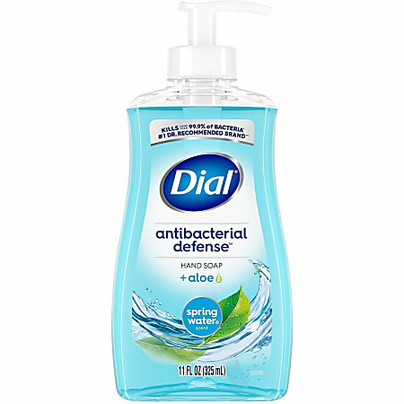 Dial Liquid Soap - Spring Water Scent - 11 fl oz - Pump Dispenser - Bacteria Remover - Hand, Skin, Healthcare, School, Office, Restaurant, Daycare