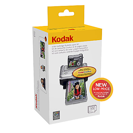 Kodak® PH-160 Photo Ink Cartridge/Photo Paper Kit
