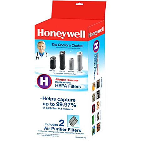 Honeywell HRF-H2 True HEPA Replacement Filter - 2 Pack - For Air Purifier