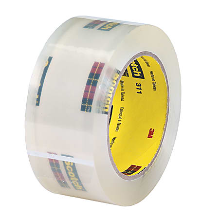 Scotch® 311 Box Sealing Tape, 2" x 1,500 Yd., Pack Of 6