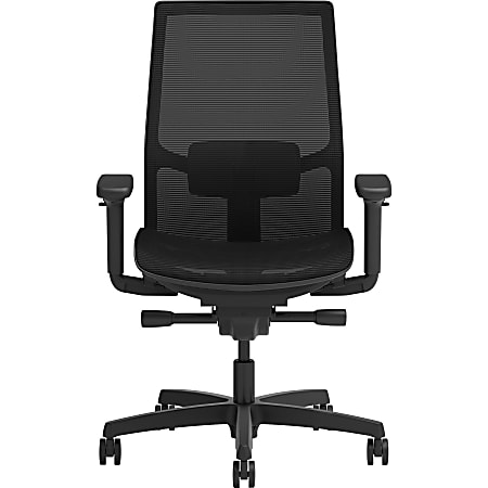 HON Ignition 2.0 Mid back Mesh Seat Task Chair Black Mesh Seat Fog