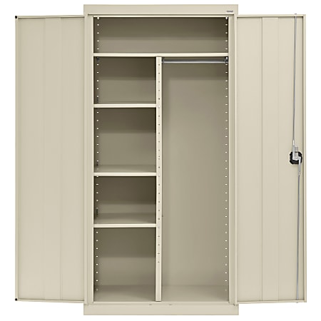 Sandusky Elite Series Heavy-Duty Assembled Combination Storage Cabinet, 72"H x 36"W x 18"D, Putty