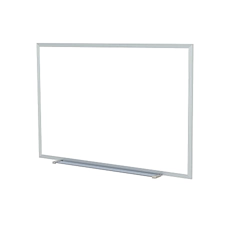Ghent M2 Non-Magnetic Dry-Erase Whiteboard, 36" x 60", Satin Aluminum Frame