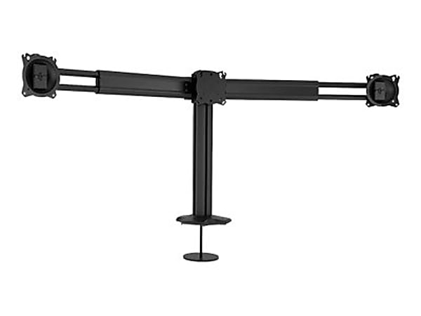 Chief Kontour Dual Display Desk Mount - For Displays up to 27" - Black - Height Adjustable - 2 Display(s) Supported - 27" to 30" Screen Support - 75 x 75, 100 x 100 - Yes