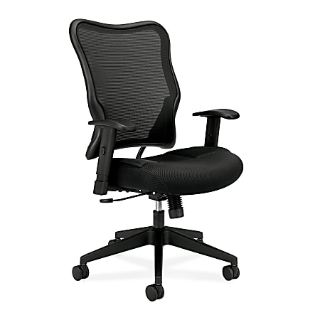 HON® VL702 Ergonomic Mesh High-Back Task Chair, Black