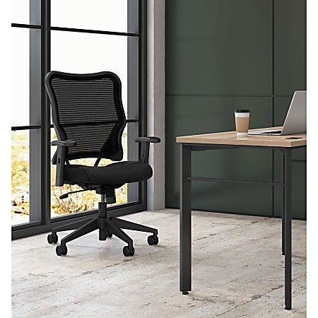 HON VL702 Ergonomic Mesh High Back Task Chair Black - Office Depot