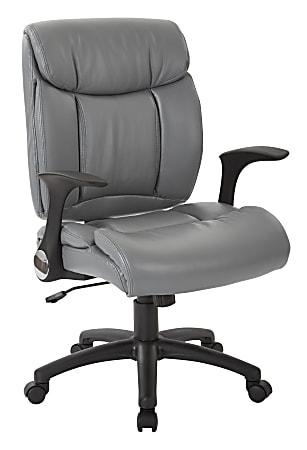 Office Star™ Work Smart™ High-Back Chair, Charcoal/Black