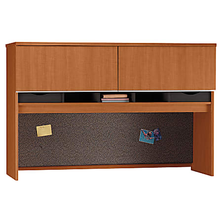 BBF Milano2 66" Hutch, 30"H x 66"W x 43 1/8"D, Golden Anigre, Premium Installation Service