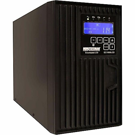 Minuteman Ecompass EC1000LCD 1000VA Tower UPS, EC1000LCD
