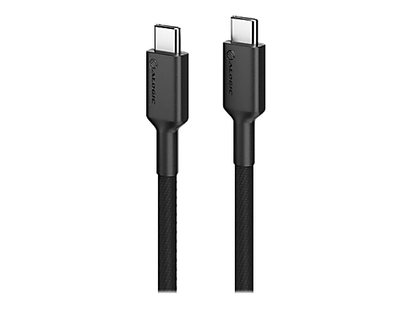 ALOGIC Elements PRO USB-C to USB-C cable - Male to Male - 1m - USB 2.0 - 5A - 480Mbps - Black - 3.28 ft USB-C Data Transfer Cable  - ELPCC201BK