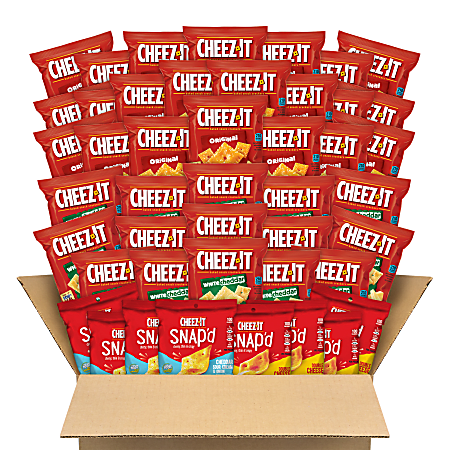 Cheez-It Snack Cracker Variety Pack, Pack Of 45 Bags