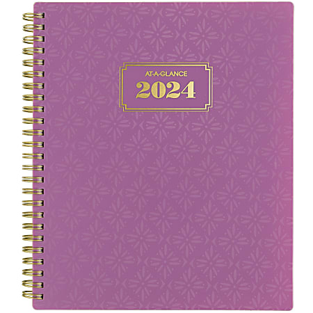 2024 AT A GLANCE Harmony Hardcover DailyMonthly Planner 7 x 8 34