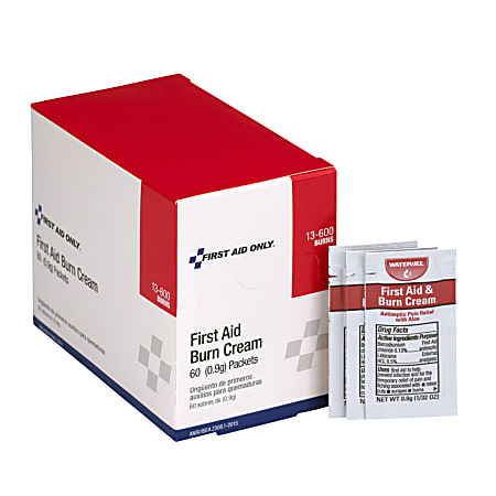 Acme United Single Use Burn Ointment Packets 3.2 Oz Box Of 60 ...