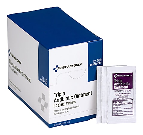 Acme United Triple Antibiotic Ointment, 2.4 Oz, Box