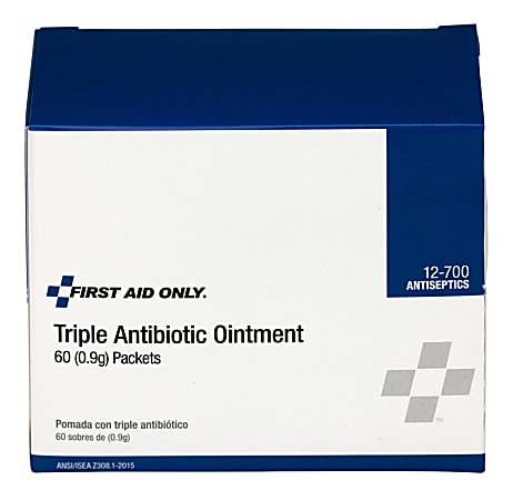 Acme United Triple Antibiotic Ointment, 2.4 Oz, Box Of 60 Packets