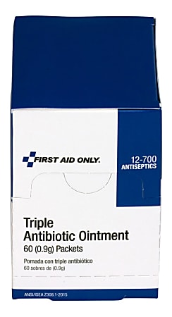 Acme United Triple Antibiotic Ointment 2.4 Oz Box Of 60 Packets - Office  Depot