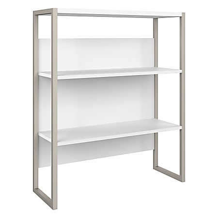 Bush® Business Furniture Hybrid 36"W Bookcase Hutch, White, Standard Delivery