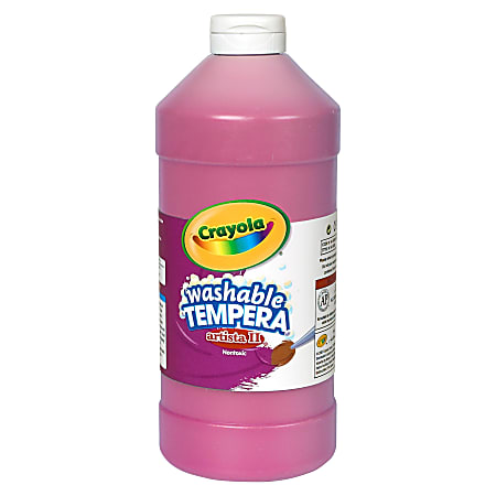 Crayola Washable Tempera Paint - 1 quart - 1 Each - Magenta