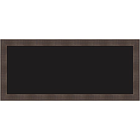 Amanti Art Liquid Chalk Marker Board, 14" x 32”, Black, Whiskey Brown Wood Frame
