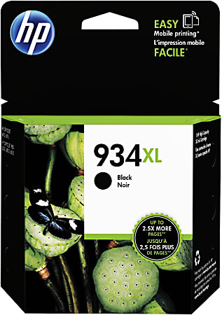 HP 934XL High-Yield Black Ink Cartridge, C2P23AN