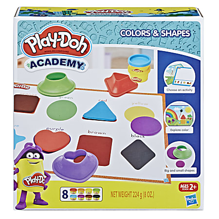 Play-Doh Shapes Playhouse Playset 6 Pay-Doh Colors + 9 Shapes