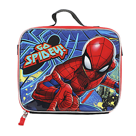 Bioworld Spiderman Backpack With Lunch Bag Utility Case Key Chain