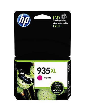 HP 935XL High-Yield Magenta Ink Cartridge, C2P25AN