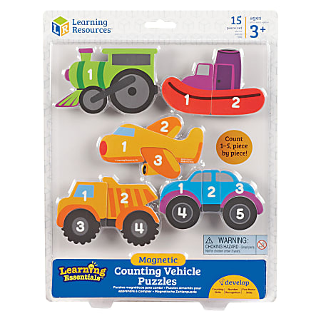 Learning Resources Vehicle Count Magnetic Puzzle