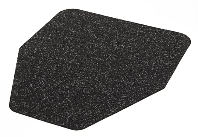 Hospeco Health Gards® Premium Urinal Mats, 1-13/16" x 17-5/8", Black, Pack Of 6 Mats