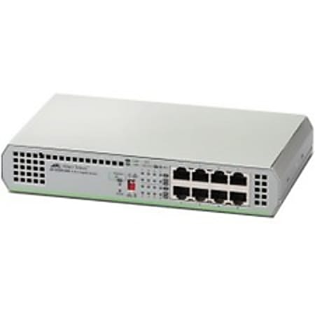 Allied Telesis CenterCOM AT-GS910/8 Ethernet Switch - 8 Ports - Gigabit Ethernet - 10/100/1000Base-TX - ATGS910810