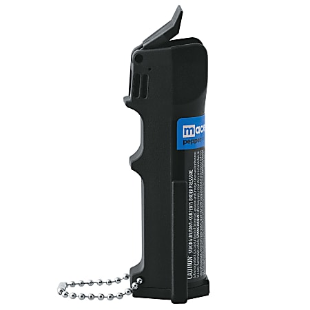 Mace® Brand Triple Action Police Model Pepper Spray, 4-1/2”H x 1”W x 1”D, Black