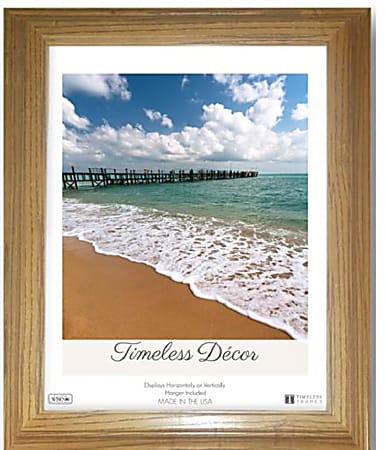 Timeless Frames® Ashland Frame, 14”H x 11”W x 1”D, Honey