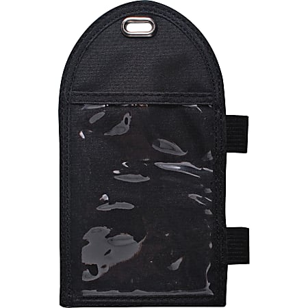 Advantus Vertical Badge Holder - Support 2.25" x 3.50" Media - Vertical - Metal - Black - Durable - 12 / Box
