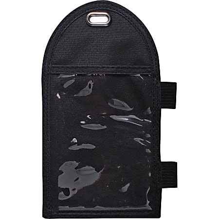 Office Depot Brand Faux Leather ID Badge Holder Vertical BlackTan - Office  Depot