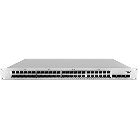 Meraki MS210-48LP-HW Ethernet Switch - 48 Ports - Manageable - 3 Layer Supported - Modular - 4 SFP Slots - MS21048LPHW