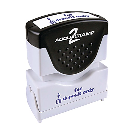 Message Stamp, for DEPOSIT ONLY, Pre-Inked One-Color, Blue Message Stamp, for DEPOSIT ONLY, Pre-Inked One-Color, Blue