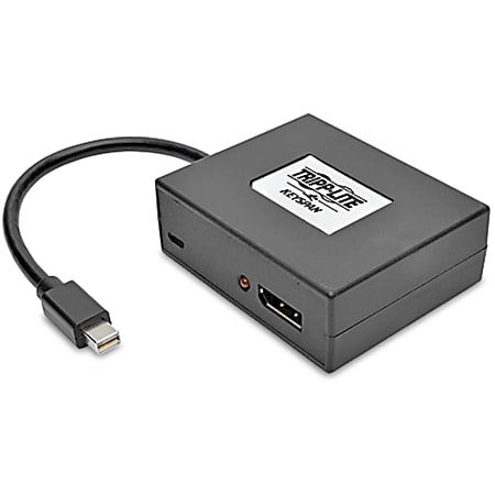 Tripp Lite 2-Port Mini DisplayPort to DisplayPort Multi-Stream Transport 4Kx2K - Video splitter - 2 x DisplayPort - desktop - TAA Compliant