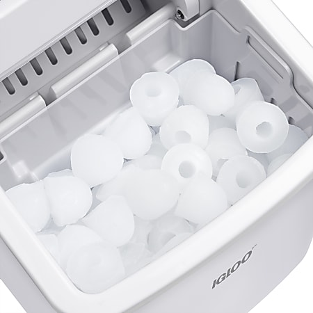 Igloo IGLICEB26HNWH 26 Lb Self Cleaning Ice Maker White - Office Depot