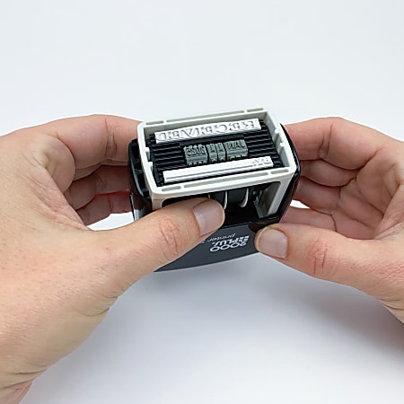 2000 PLUS Date 4 Message Dater Stamp Self Inking Date 4 in 1