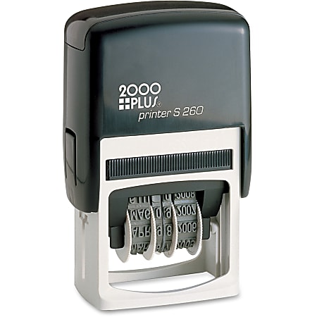 2000 PLUS Date 4 Message Dater Stamp Self Inking Date 4 in 1