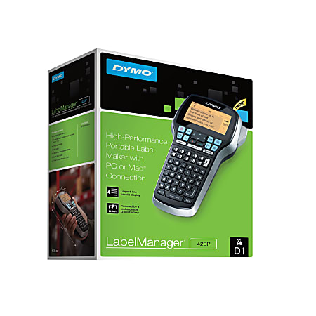 Étiqueteuse portable DYMO LabelManager 420P pour rubans D1 largeur