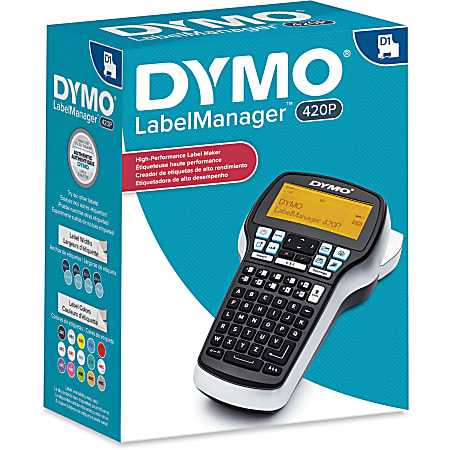  DYMO Label Maker with Adapter LabelManager 420P  High-Performance Label Maker, Rechargeable, PC and Mac Connectivity, Bright  Backlit Display, Easy-to-Use, Portable, For Home & Office Organization :  Office Products