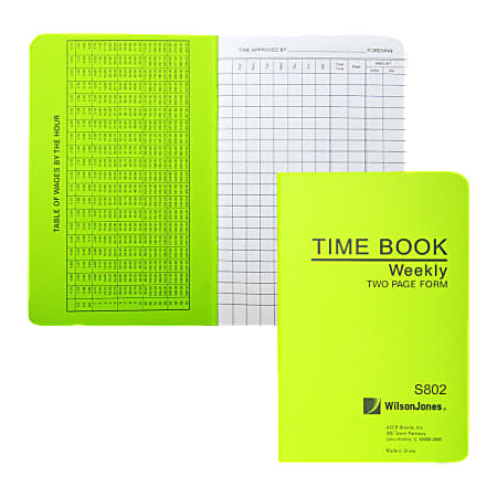 ACCO® / Wilson Jones® Foreman&#x27;s Pocket-Size Time Book,