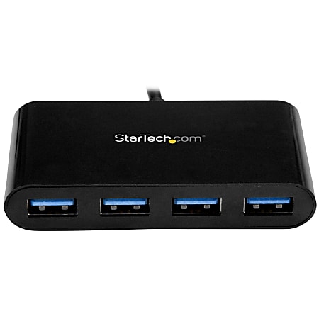StarTech.com USB C Hub 4 Port USB C to USB A 4x Bus Powered USB Hub USB ...