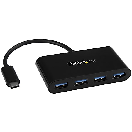 StarTech.com USB C Hub - 4 Port USB C to USB-A (4x) - Bus Powered USB Hub - USB Type C to USB Hub - USB-C to USB - USB 3.1 Type C