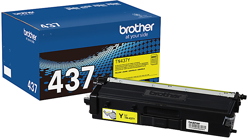 Brother® Genuine TN437Y Ultra High-Yield Yellow Toner Cartridge
